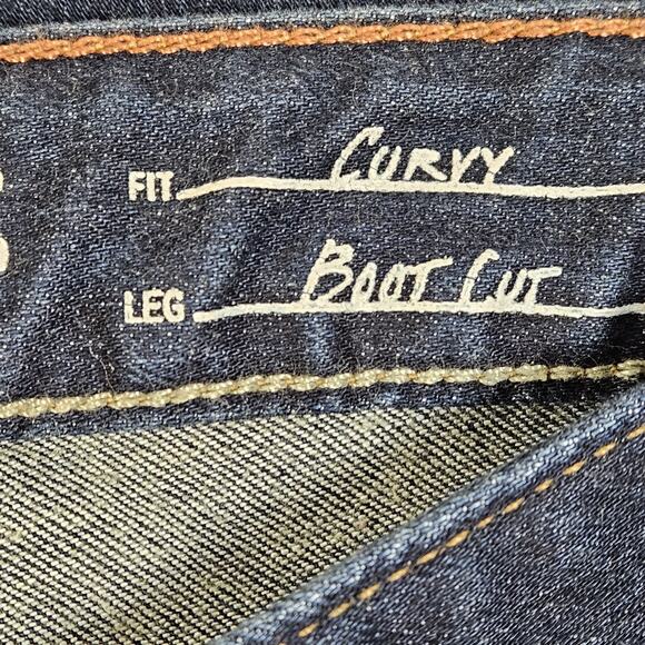 Eddie Bauer Womens Jeans Curvy Bootcut Womens 4 Classic Medium Washed Stretch - Picture 6 of 8